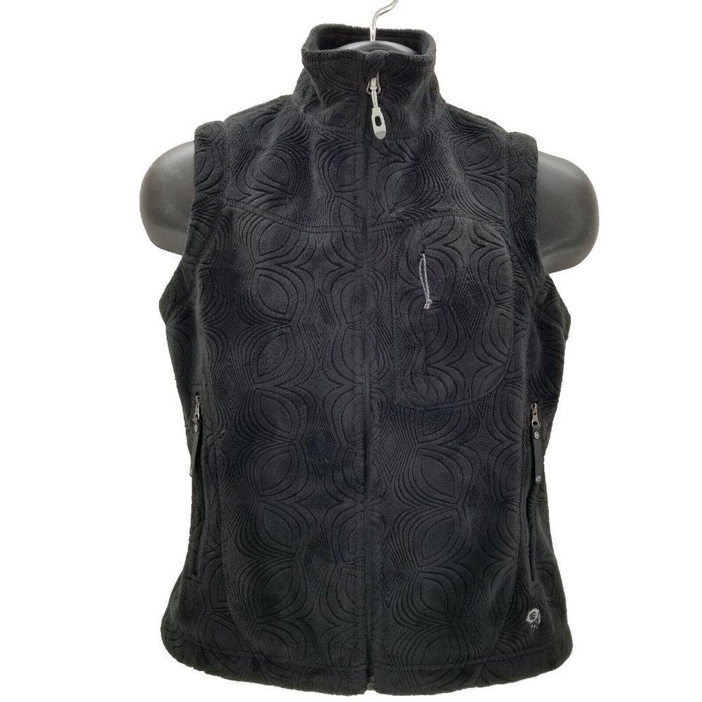 Mountain Hardware Vest Womens Black Fleece Outdoor Climbing Hiking Sz Small
